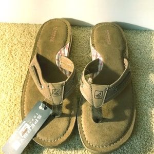 SPERRY  Riverside Thong Greige Flip Sandal